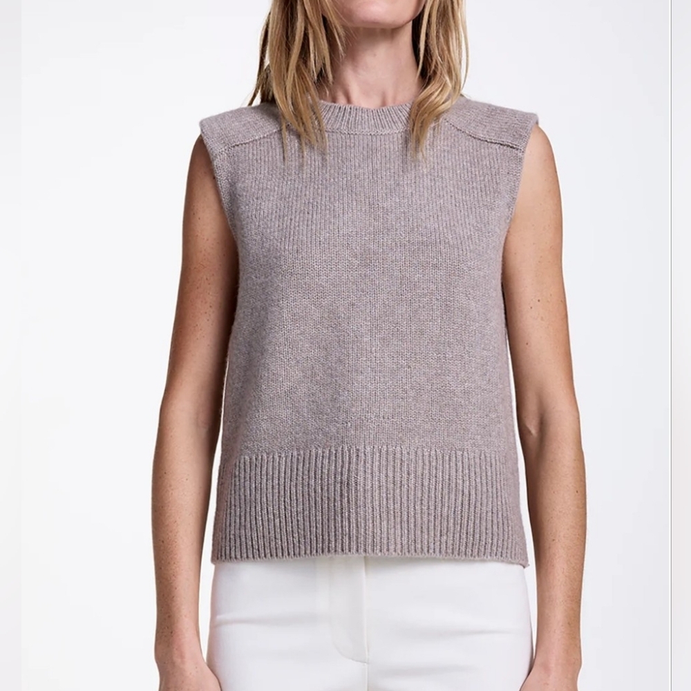 Smythe Cashmere Sleeveless Crewneck